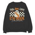 Fab Boo Lous 5th Grade Teacher Retro Ghost Spooky Halloween Women Crewneck Sweatshirt, novelty gifts, funny gifts Fab Boo Lous 5th Grade Teacher Retro Ghost Spooky Halloween Women Crewneck Sweatshirt, novelty gifts, funny gifts