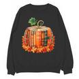 Fall Book Autumn Reading Teacher Halloween Pumpkin Season Women Crewneck Sweatshirt, novelty gifts, funny gifts