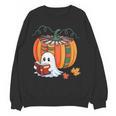 Fall Book Pumpkin Ghost Reading Books Halloween Teacher Women Crewneck Sweatshirt, novelty gifts, funny gifts Fall Book Pumpkin Ghost Reading Books Halloween Teacher Women Crewneck Sweatshirt, novelty gifts, funny gifts