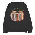 Fall Book Pumpkin Retro Reading Halloween Teacher Librarian Women Crewneck Sweatshirt, novelty gifts, funny gifts Fall Book Pumpkin Retro Reading Halloween Teacher Librarian Women Crewneck Sweatshirt, novelty gifts, funny gifts