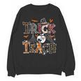 Fall Holiday Themed Thanksgiving Halloween Teacher Trick Or Women Crewneck Sweatshirt, novelty gifts, funny gifts Fall Holiday Themed Thanksgiving Halloween Teacher Trick Or Women Crewneck Sweatshirt, novelty gifts, funny gifts