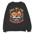 Fall In Love With Kindergarten Autumn Kindergarten Teacher Women Crewneck Sweatshirt, novelty gifts, funny gifts Fall In Love With Kindergarten Autumn Kindergarten Teacher Women Crewneck Sweatshirt, novelty gifts, funny gifts