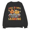 Fall In Love With Learning Fall Teacher Thanksgiving Retro Women Crewneck Sweatshirt, novelty gifts, funny gifts Fall In Love With Learning Fall Teacher Thanksgiving Retro Women Crewneck Sweatshirt, novelty gifts, funny gifts