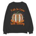 Fall In Love With Reading Pumpkin Autumn Librarians Teacher Women Crewneck Sweatshirt, novelty gifts, funny gifts Fall In Love With Reading Pumpkin Autumn Librarians Teacher Women Crewneck Sweatshirt, novelty gifts, funny gifts