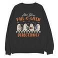 Are You Fall-O-Ween Directions Halloween TeacherGhost Book Women Crewneck Sweatshirt, novelty gifts, funny gifts Are You Fall-O-Ween Directions Halloween TeacherGhost Book Women Crewneck Sweatshirt, novelty gifts, funny gifts