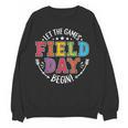 Field Day 2024 Let The Games Begin Teacher Kids Girls Boys Women Crewneck Sweatshirt, novelty gifts, funny gifts