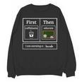 First Caffeinate Then Educate I Am Earning A Break Teacher Women Crewneck Sweatshirt, novelty gifts, funny gifts First Caffeinate Then Educate I Am Earning A Break Teacher Women Crewneck Sweatshirt, novelty gifts, funny gifts