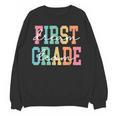 First Grade Dream Team Back To School 1st Grade Teacher Women Crewneck Sweatshirt, novelty gifts, funny gifts