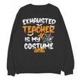 Fun Halloween Sayings Quotes Exhausted Teacher Is My Costume -Adults Short Sleeve Halloween Teacher T-Shirt Small Women Crewneck Sweatshirt, novelty gifts, funny gifts Fun Halloween Sayings Quotes Exhausted Teacher Is My Costume -Adults Short Sleeve Halloween Teacher T-Shirt Small Women Crewneck Sweatshirt, novelty gifts, funny gifts