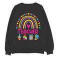 Future Kids Career Teacher Rainbow Boy Girl Graduations Women Crewneck Sweatshirt, novelty gifts, funny gifts