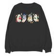 Ghost Book Reading Books Lover Teacher Happy Halloween Women Crewneck Sweatshirt, novelty gifts, funny gifts