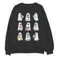 Ghost Reading Books Spooky Librarian Teacher Women Women Crewneck Sweatshirt, novelty gifts, funny gifts Ghost Reading Books Spooky Librarian Teacher Women Women Crewneck Sweatshirt, novelty gifts, funny gifts