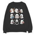 Ghosts With Books Library Halloween Men Women Kids Teacher Women Crewneck Sweatshirt, novelty gifts, funny gifts Ghosts With Books Library Halloween Men Women Kids Teacher Women Crewneck Sweatshirt, novelty gifts, funny gifts