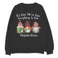 Gnome It's Fine I'm Fine Everything Is Fine Teacher Xmas Women Crewneck Sweatshirt, novelty gifts, funny gifts Gnome It's Fine I'm Fine Everything Is Fine Teacher Xmas Women Crewneck Sweatshirt, novelty gifts, funny gifts