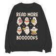 Groovy Halloween Ghost Read More Boooooks Librarian Teacher For Men Women Kids Women Crewneck Sweatshirt, novelty gifts, funny gifts Groovy Halloween Ghost Read More Boooooks Librarian Teacher For Men Women Kids Women Crewneck Sweatshirt, novelty gifts, funny gifts