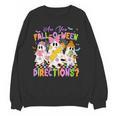 Halloween Floral Ghost Teacher Are You Falloween Directions Women Crewneck Sweatshirt, novelty gifts, funny gifts Halloween Floral Ghost Teacher Are You Falloween Directions Women Crewneck Sweatshirt, novelty gifts, funny gifts