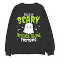 Halloween This Is My Scary Preschool Teacher Custome For Men Women Kids Women Crewneck Sweatshirt, novelty gifts, funny gifts Halloween This Is My Scary Preschool Teacher Custome For Men Women Kids Women Crewneck Sweatshirt, novelty gifts, funny gifts
