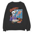 Halloween Skeleton Geography Teacher Pumpkin Bats Classroom Women Crewneck Sweatshirt, novelty gifts, funny gifts Halloween Skeleton Geography Teacher Pumpkin Bats Classroom Women Crewneck Sweatshirt, novelty gifts, funny gifts