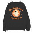 Halloween Teacher Crew Spooky Season Retro Ghost Women Crewneck Sweatshirt, novelty gifts, funny gifts Halloween Teacher Crew Spooky Season Retro Ghost Women Crewneck Sweatshirt, novelty gifts, funny gifts