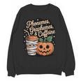 Halloween Teacher Phonemes Graphemes Caffeine Coffee Lover Women Crewneck Sweatshirt, novelty gifts, funny gifts Halloween Teacher Phonemes Graphemes Caffeine Coffee Lover Women Crewneck Sweatshirt, novelty gifts, funny gifts