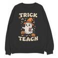 Halloween Teacher Shirts Women School Trick Or Teach Groovy Women Crewneck Sweatshirt, novelty gifts, funny gifts Halloween Teacher Shirts Women School Trick Or Teach Groovy Women Crewneck Sweatshirt, novelty gifts, funny gifts