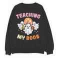 Halloween Teacher Teaching My Boos Costume Teacher Men Women Women Crewneck Sweatshirt, novelty gifts, funny gifts Halloween Teacher Teaching My Boos Costume Teacher Men Women Women Crewneck Sweatshirt, novelty gifts, funny gifts