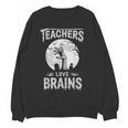 Halloween Teacher Tshirts Zombie Teachers Love Brains Women Crewneck Sweatshirt, novelty gifts, funny gifts Halloween Teacher Tshirts Zombie Teachers Love Brains Women Crewneck Sweatshirt, novelty gifts, funny gifts