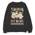 Halloween Teaching My Boos Cute Ghost Teacher Life Costume Women Crewneck Sweatshirt, novelty gifts, funny gifts