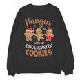 Hangin My Kindergarten Cookie Gingerbread Christmas Teacher For Men Women Kids Women Crewneck Sweatshirt, novelty gifts, funny gifts Hangin My Kindergarten Cookie Gingerbread Christmas Teacher For Men Women Kids Women Crewneck Sweatshirt, novelty gifts, funny gifts
