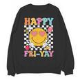 Happy Fri-Yay Groovy Teacher Friday Weekend Fri Yay Women Crewneck Sweatshirt, novelty gifts, funny gifts Happy Fri-Yay Groovy Teacher Friday Weekend Fri Yay Women Crewneck Sweatshirt, novelty gifts, funny gifts