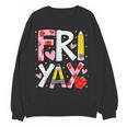 Happy Fri-Yay Teacher Back To School Friday Lovers Women Crewneck Sweatshirt, novelty gifts, funny gifts Happy Fri-Yay Teacher Back To School Friday Lovers Women Crewneck Sweatshirt, novelty gifts, funny gifts