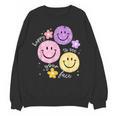Happy To See Your Face Teacher Flower Back To School Women Crewneck Sweatshirt, novelty gifts, funny gifts Happy To See Your Face Teacher Flower Back To School Women Crewneck Sweatshirt, novelty gifts, funny gifts