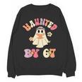 Haunted By 67 Meme Six Seven 6 7 Halloween Teachers Women Crewneck Sweatshirt, novelty gifts, funny gifts