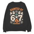 Haunted By 6x7 Math Teacher Halloween Pun Women Crewneck Sweatshirt, novelty gifts, funny gifts Haunted By 6x7 Math Teacher Halloween Pun Women Crewneck Sweatshirt, novelty gifts, funny gifts