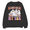 Haunted By My TBR Cute Ghosts Book Reading Teacher Halloween Women Crewneck Sweatshirt, novelty gifts, funny gifts Haunted By My TBR Cute Ghosts Book Reading Teacher Halloween Women Crewneck Sweatshirt, novelty gifts, funny gifts
