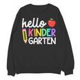 Hello Kindergarten Team Kinder Back To School Teacher Kids Women Crewneck Sweatshirt, novelty gifts, funny gifts Hello Kindergarten Team Kinder Back To School Teacher Kids Women Crewneck Sweatshirt, novelty gifts, funny gifts