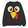 Hilarious Turkey Halloween Thanksgiving Teacher Nurse Women Crewneck Sweatshirt, novelty gifts, funny gifts