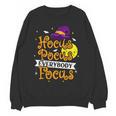 Hocus Pocus Everybody Focus Halloween Teacher Men Women Kids Women Crewneck Sweatshirt, novelty gifts, funny gifts