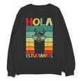 Hola Estudiantes Spanish Teacher Back To School 2025 Women Crewneck Sweatshirt, novelty gifts, funny gifts Hola Estudiantes Spanish Teacher Back To School 2025 Women Crewneck Sweatshirt, novelty gifts, funny gifts