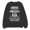 I'Ll Even Do That's Where I Draw The Line Math Teacher Joke Women Crewneck Sweatshirt, novelty gifts, funny gifts