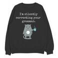 I'm Silently Correcting Your Grammar Sarcastic Teacher For Men Women Kids Women Crewneck Sweatshirt, novelty gifts, funny gifts I'm Silently Correcting Your Grammar Sarcastic Teacher For Men Women Kids Women Crewneck Sweatshirt, novelty gifts, funny gifts