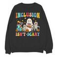 Inclusion Isn't Scary SLP Halloween Sped Teacher Therapy Women Crewneck Sweatshirt, novelty gifts, funny gifts Inclusion Isn't Scary SLP Halloween Sped Teacher Therapy Women Crewneck Sweatshirt, novelty gifts, funny gifts