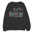 It's a Beautiful Day For Learning Teacher Students Women Women Crewneck Sweatshirt, novelty gifts, funny gifts It's a Beautiful Day For Learning Teacher Students Women Women Crewneck Sweatshirt, novelty gifts, funny gifts