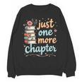 Just One More Chapter Book Reading Floral Teacher Book Lover Women Crewneck Sweatshirt, novelty gifts, funny gifts