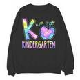 K Is For Kindergarten Teacher Tie Dye Back To School Kinder Women Crewneck Sweatshirt, novelty gifts, funny gifts K Is For Kindergarten Teacher Tie Dye Back To School Kinder Women Crewneck Sweatshirt, novelty gifts, funny gifts