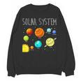 Kids Solar Systems Cute Planets Space Science Teacher School Women Crewneck Sweatshirt, novelty gifts, funny gifts