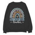 Kindergarten Teacher Leopard Boho Rainbow Back To School Women Crewneck Sweatshirt, novelty gifts, funny gifts Kindergarten Teacher Leopard Boho Rainbow Back To School Women Crewneck Sweatshirt, novelty gifts, funny gifts