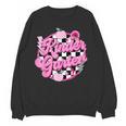 Kindergarten Teacher Women Checkered First Day Of School Women Crewneck Sweatshirt, novelty gifts, funny gifts