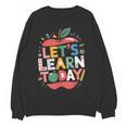 Let's Learn Today Teacher Motivational Back To School Women Crewneck Sweatshirt, novelty gifts, funny gifts Let's Learn Today Teacher Motivational Back To School Women Crewneck Sweatshirt, novelty gifts, funny gifts