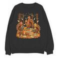 Librarian Turkey Reading Book Fall Thanksgiving Teacher Women Crewneck Sweatshirt, novelty gifts, funny gifts Librarian Turkey Reading Book Fall Thanksgiving Teacher Women Crewneck Sweatshirt, novelty gifts, funny gifts